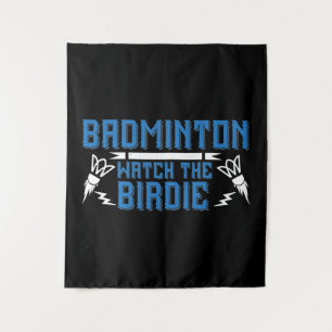 Badminton - Watch the Birdie Tapestry
