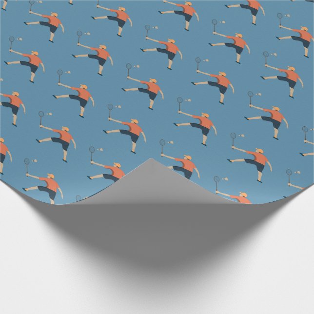 Badminton Wrapping Paper (Corner)