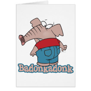 badonkadonk elephant butt cartoon