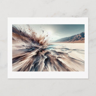 Badwater Basin in Death Valley,  Postcard