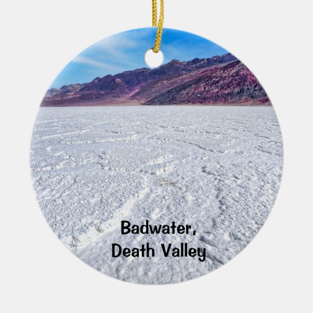 Badwater Ceramic Tree Decoration (Front)