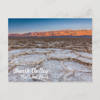 Badwater Salt Flat sunrise in Death Valley Postcard