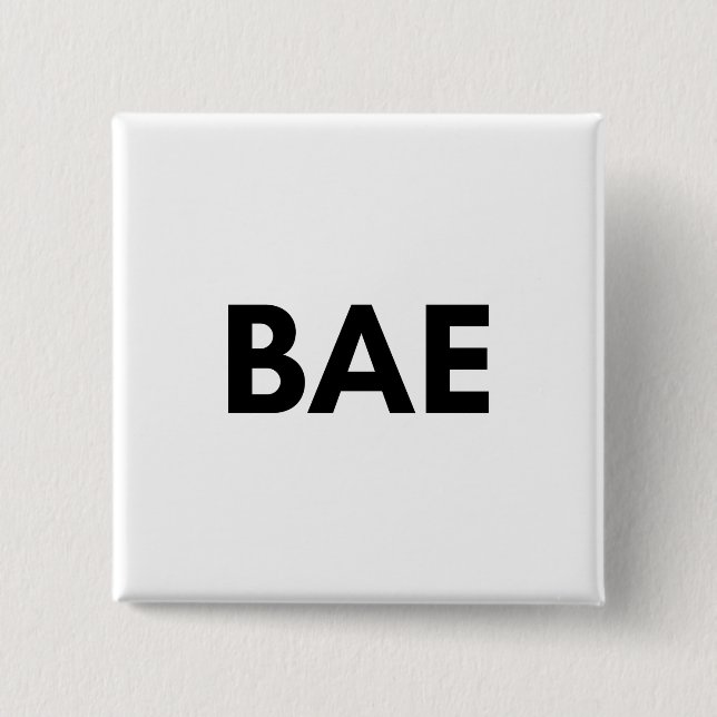 bae 15 cm square badge (Front)