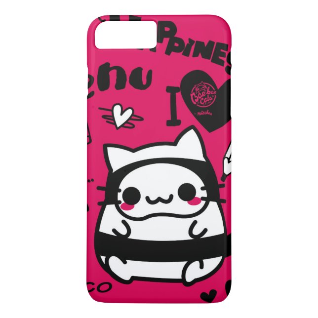 bae bae cats fucsia Case-Mate iPhone case (Back)