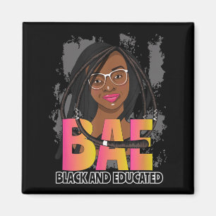 BAE Black and Educated Vintage Black Lives Matter Magnet