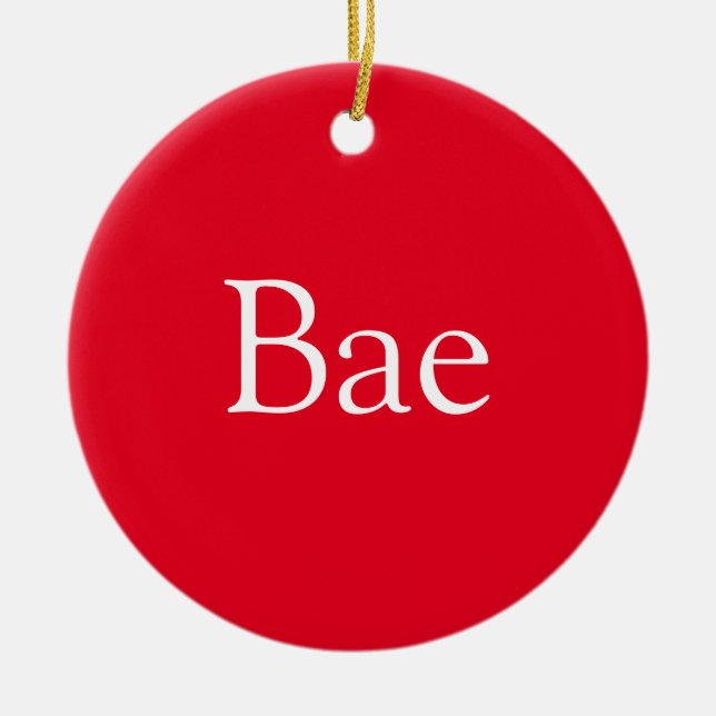 Bae Definition Wife Husband Girlfriend Boyfriend Ceramic Tree Decoration (Front)