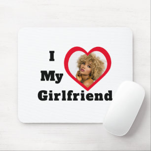 Bae Personalised Custom Photo I Love My Girlfriend Mouse Mat