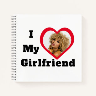 Bae Personalised Custom Photo I Love My Girlfriend Notebook