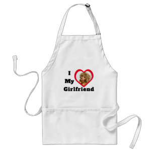 Bae Personalized Custom Photo I Love My Girlfriend Standard Apron