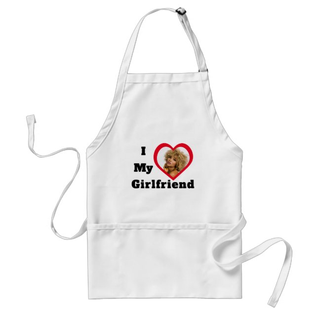 Bae Personalized Custom Photo I Love My Girlfriend Standard Apron (Front)