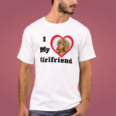 Bae Personalized Custom Photo I Love My Girlfriend T-Shirt