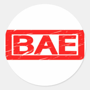 Bae Stamp Classic Round Sticker