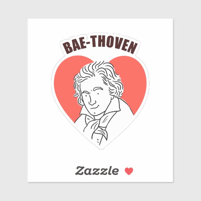 Bae-Thoven Classical Music Pun Die-Cut (Sheet)