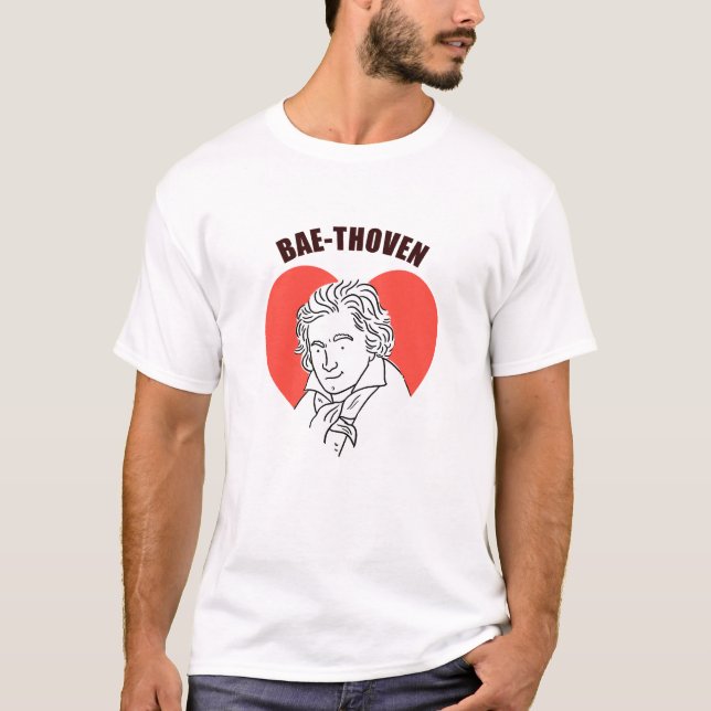 Bae-Thoven Classical Music Pun T-Shirt (Front)