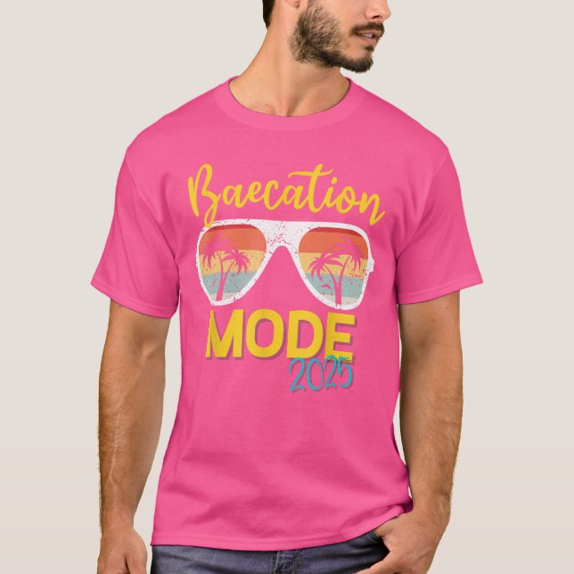 Baecations Mode 2025 Matching Couples Trip Beach V T-Shirt (Front)