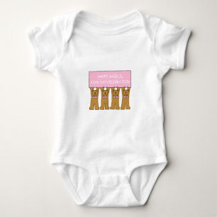 Baek-il 100th Day Birthday for Korean Female Baby Bodysuit