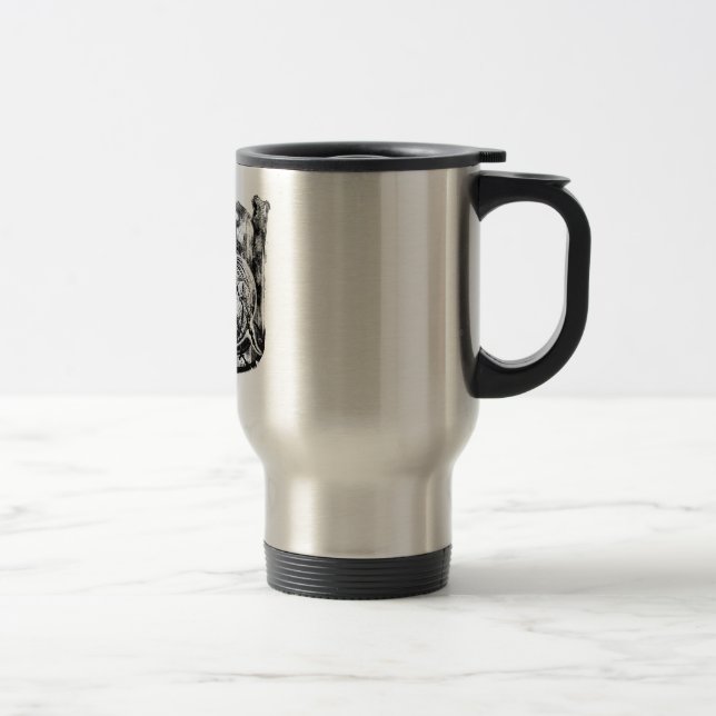 Bael 15 Oz Stainless Steel Travel Mug (Right)