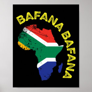 Bafana Bafana South Africa Soccer Poster