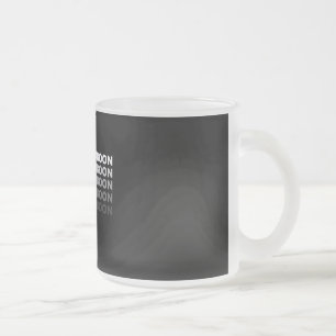 Baffled Baboon Frosted Glass Coffee Mug