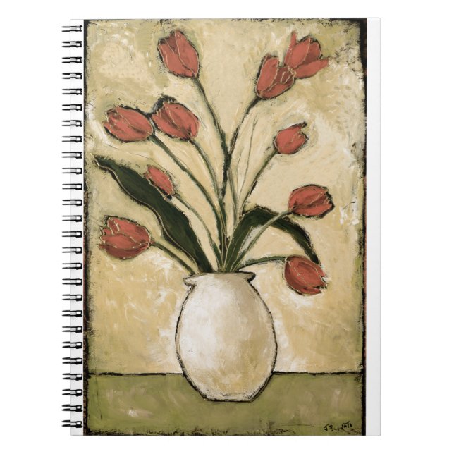 BAG10-V2 Tulips in Red.tif Notebook (Front)