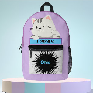 Bag Buddy Cute Cat Personalised Kid's Backpack