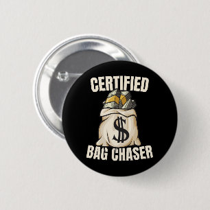 bag chaser 6 cm round badge