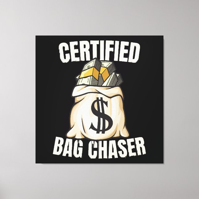 bag chaser  canvas print (Front)