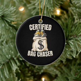 bag chaser ceramic tree decoration