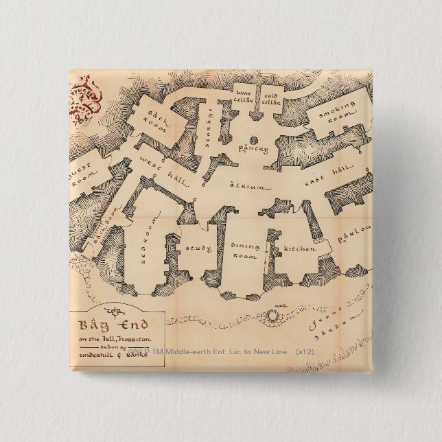 Bag End 15 Cm Square Badge (Front)