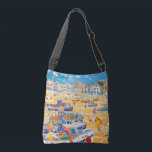 Bag featuring St Ives,Cornwall by artist John Dyer<br><div class="desc">The harbour of St Ives in Cornwall is the subject for John Dyer's painting "Boats and Ropes, St Ives" that features on this brilliant reusable bag. Fishing boats and fishermen tend their fishing boats on the golden sand of St Ives harbour. For a perfect holiday and seaside coast look then...</div>