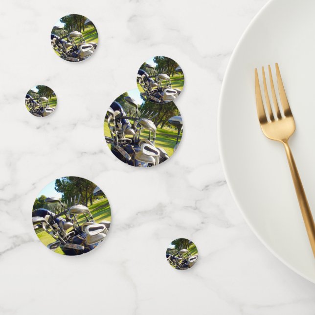 Bag Full Of Golf Clubs, Birthday Table Confetti (Group)