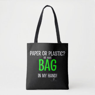 Bag In Hand Lime Pers. Med. Tote