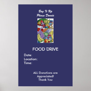 Bag It Up, Please Donate - Customised Poster