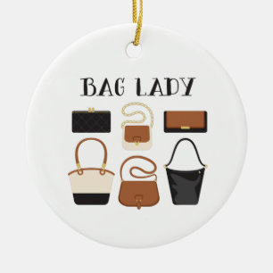 Bag Lady Ceramic Tree Decoration