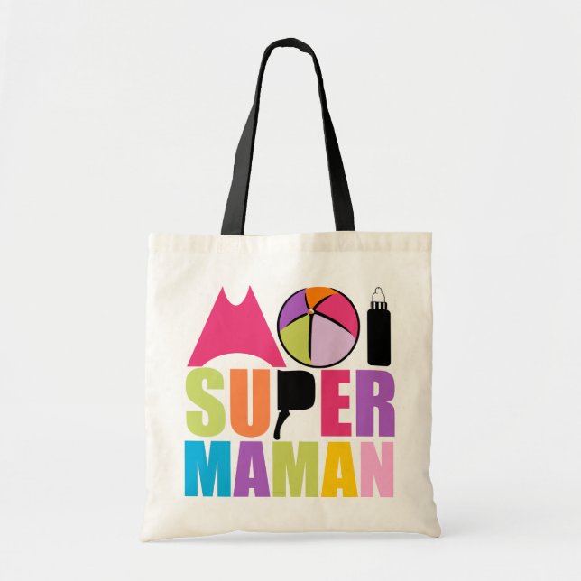 Bag Me Super Mom - Logo Soft Colors (Front)