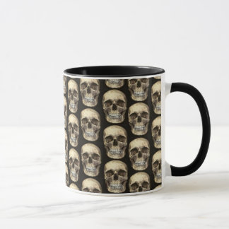 Bag of Bones Human Skull Coffee Mug Cup