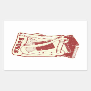 Bag of books I love to read Rectangular Sticker