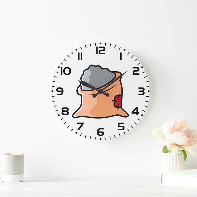 Bag of Cement Construction Material Large Clock (Creator Uploaded)