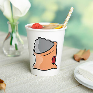 Bag of Cement Construction Material Paper Cups