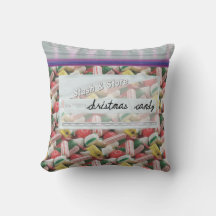 Bag of Christmas Candy Decorative Throw Pillow