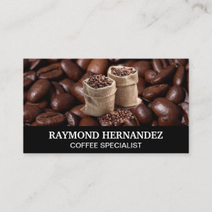 Bag of Coffee Beans Business Card