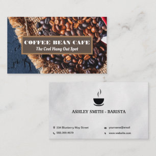 Bag of Coffee Beans Business Card