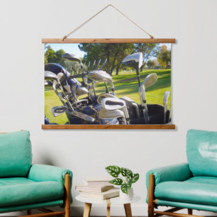 Bag Of Golf Clubs, Wall Hanging Hanging Tapestry