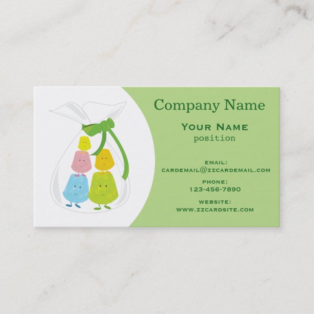 Bag of Gumdrops Business Card (Front)