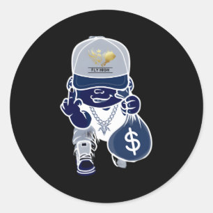 Bag Of Money Classic Round Sticker