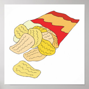 bag of potato chips poster