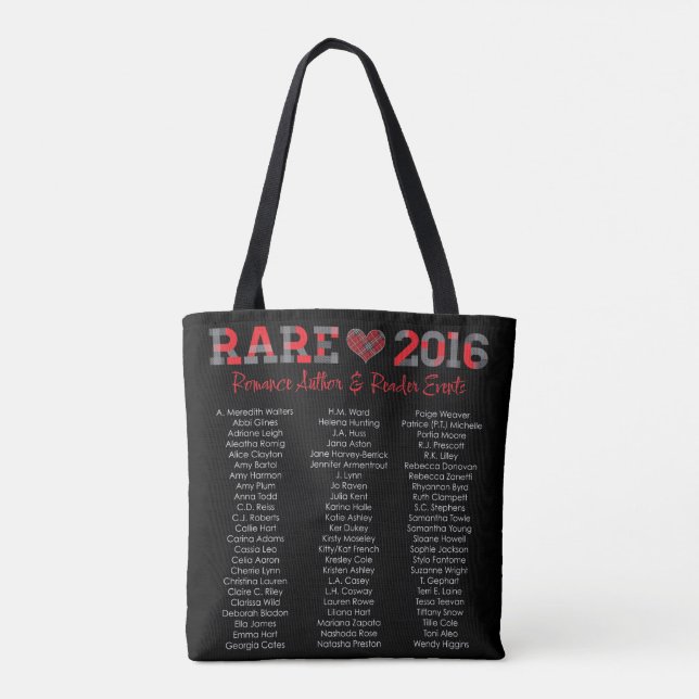 bag, rare, rare16, black tote bag (Back)