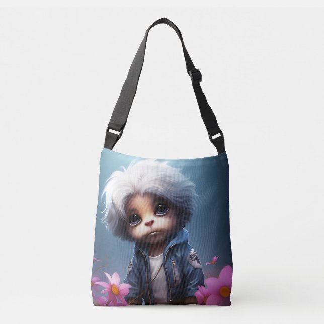 Bag small with white hair (Front)