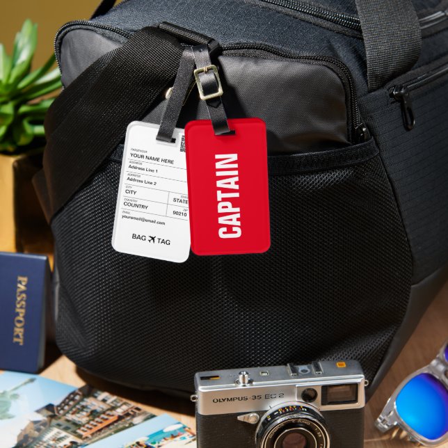 BAG TAG - Captain (Front & Back)