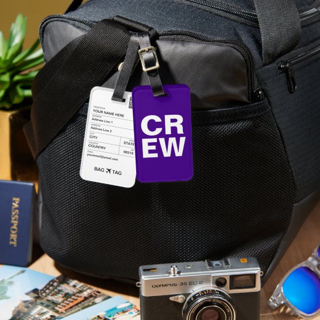 BAG TAG - CREW (Front & Back)